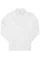 Heren Polo B&C My Polo 180 Long Sleeve Wit